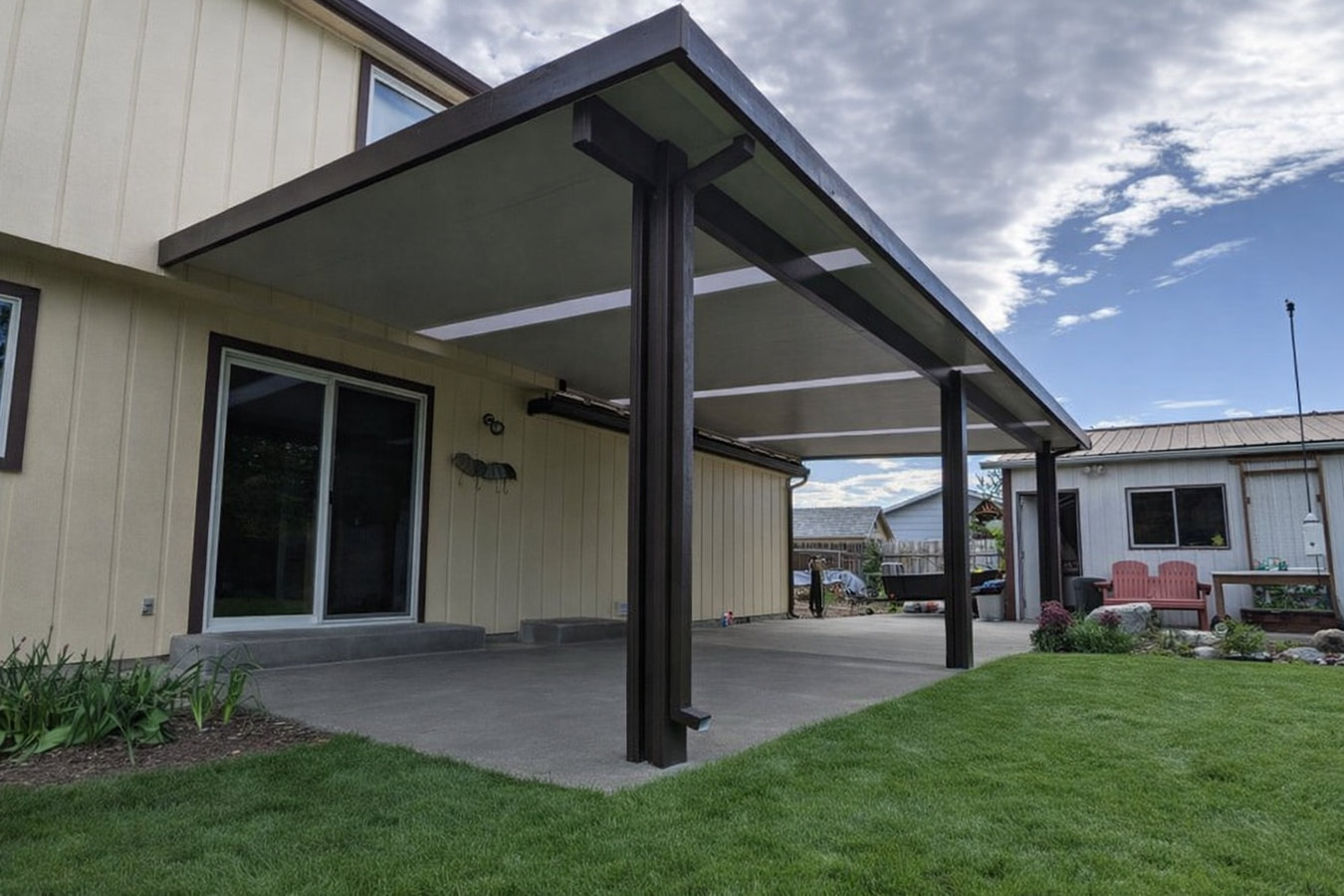 Patio cover installation