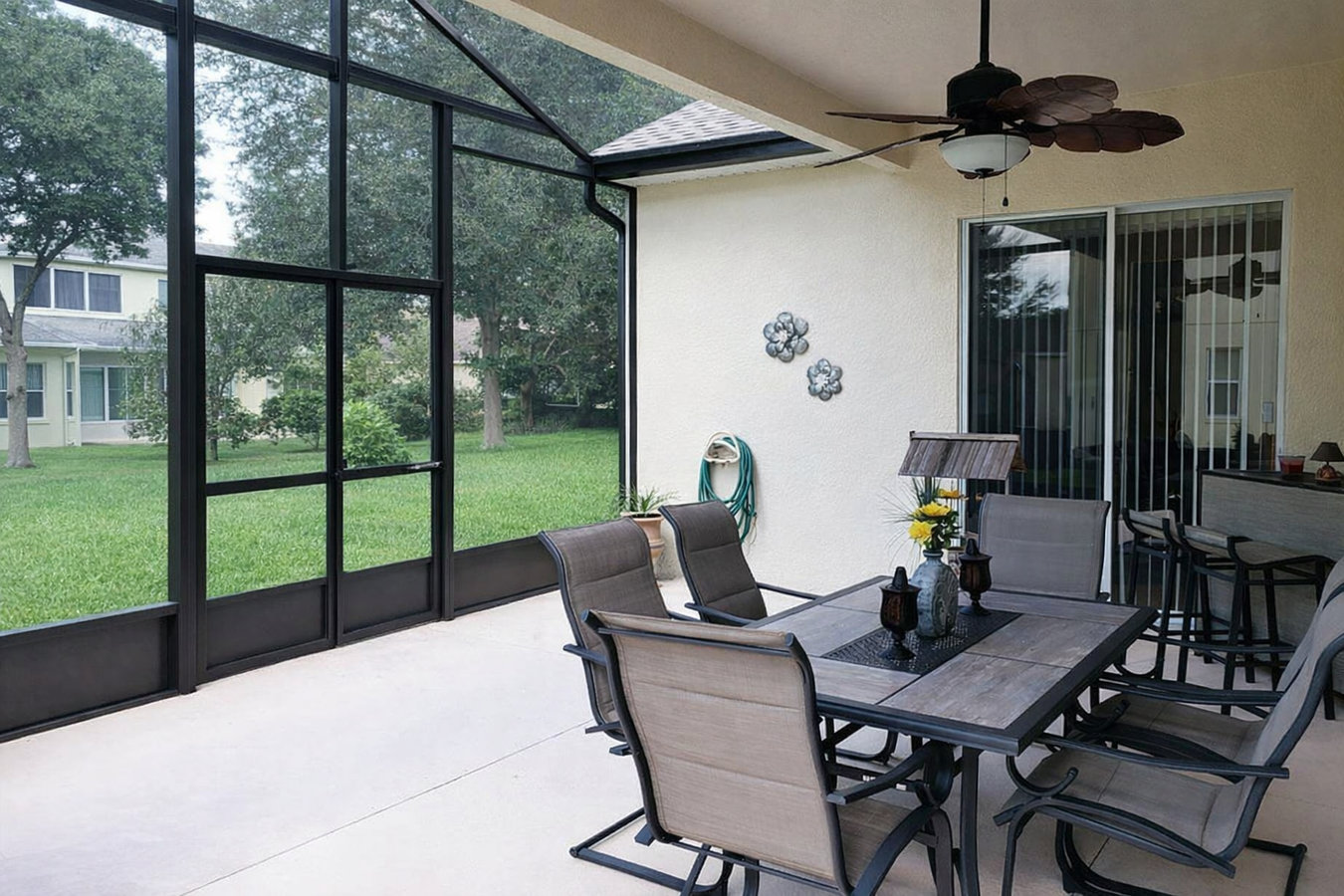 Screen room installation